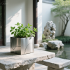 不銹鋼公園花筒花箱_蚌埠新躍勝金屬制品公司
